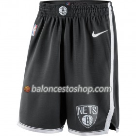 Brooklyn Nets Hombre Pantalones Negro 2018-19 Nike Swingman